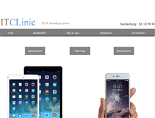 Tablet Screenshot of itclinic.dk
